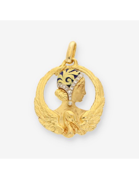 Colgante oro y bri tipo Masriera