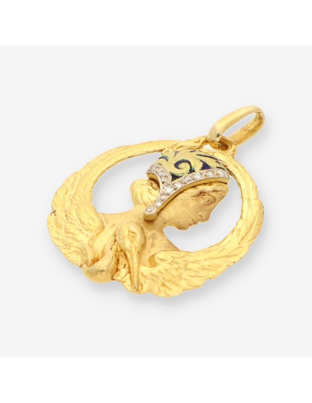 Colgante oro y bri tipo Masriera