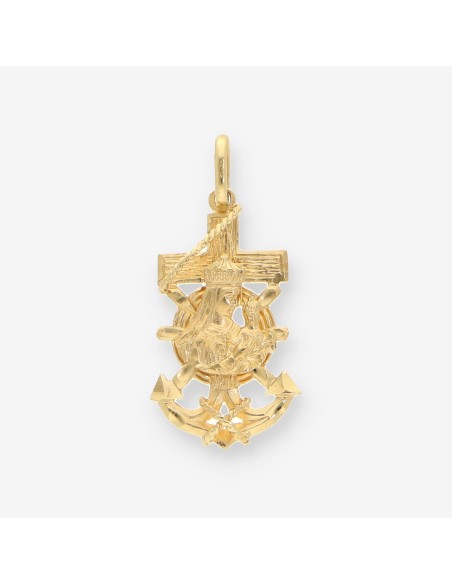 Colgante ancla marinera oro