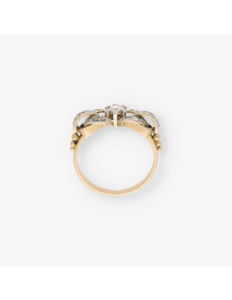 Anillo en oro 18kt con diamantes