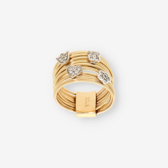 Anillo oro y bri TOUS