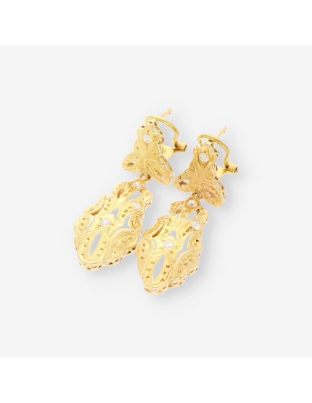 Pendientes oro estilo vintage