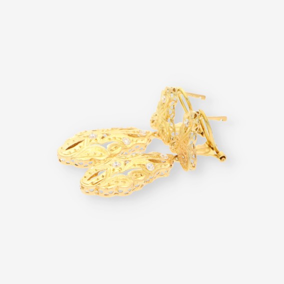 Pendientes oro estilo vintage