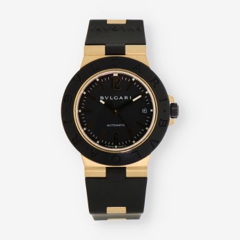 RELOJ bVULGARI ORO CUERO AL 386