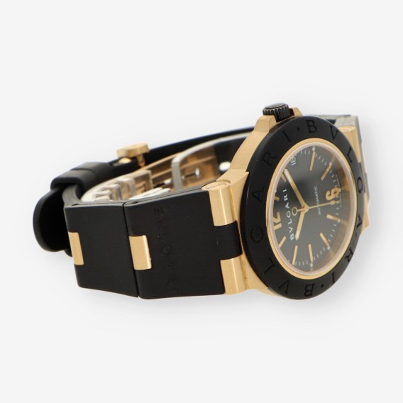 RELOJ bVULGARI ORO CUERO AL 386
