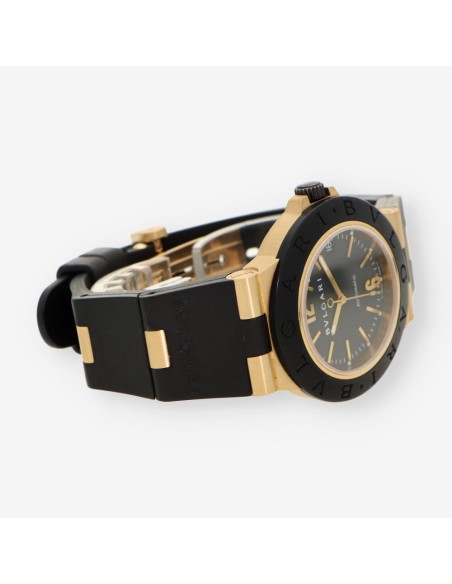 RELOJ bVULGARI ORO CUERO AL 386