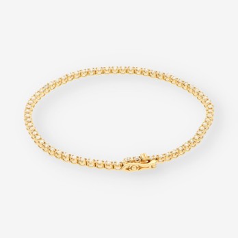 Pulsera riviere oro brillantes