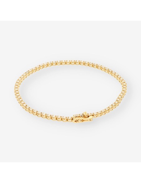 Pulsera riviere oro brillantes