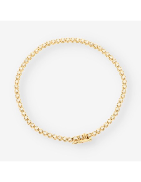 Pulsera riviere oro brillantes