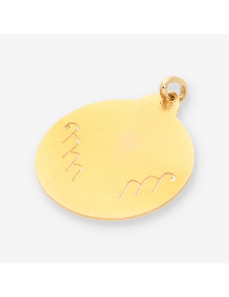 Medalla virgen de Montserrat oro