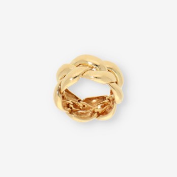 Anillo oro entrelazado 2