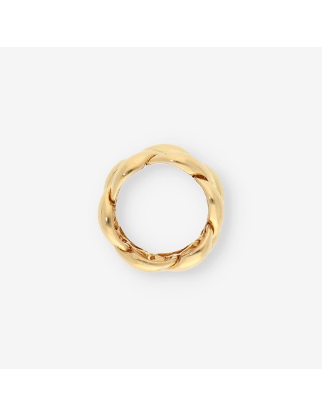 Anillo oro entrelazado