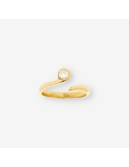 Anillo oro y brillante