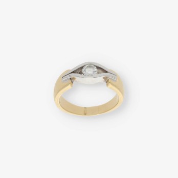 Anillo en oro 18kt con brillante 2