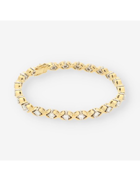 Pulsera oro y bri