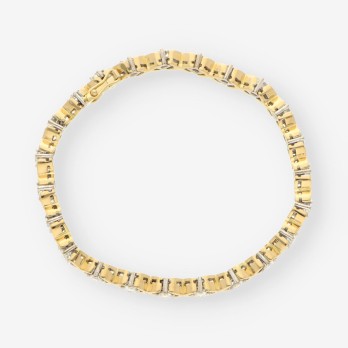 Pulsera oro y bri 2
