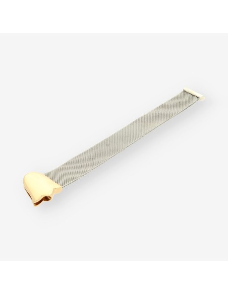 Pulsera tulipÃ¡n acero/oro TOUS