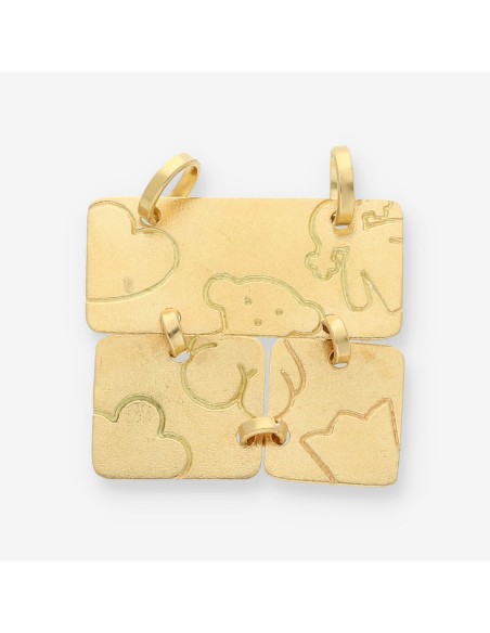 Colgante oro puzzle TOUS