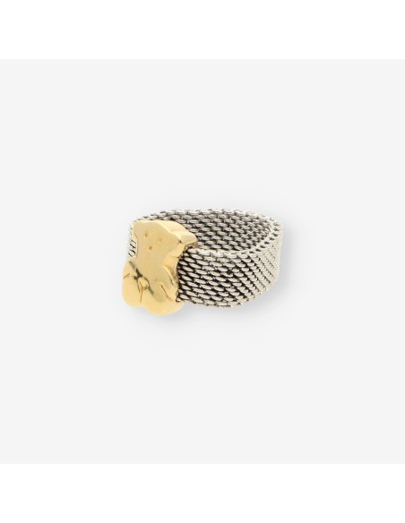 Anillo oso oro/acero TOUS