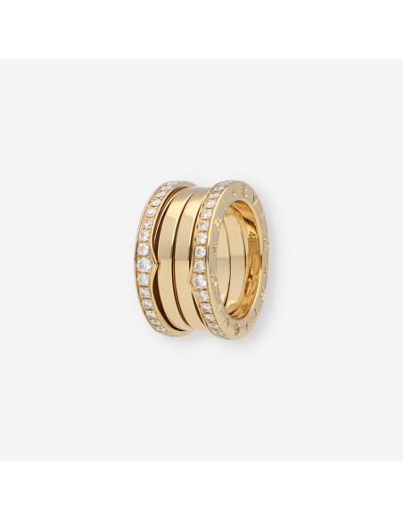 Anillo Bulgari BZero de 4 bandas con Brillantes caja y comprobante