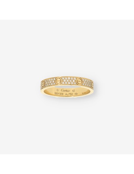 Anillo oro Love CARTIER brillantes pave