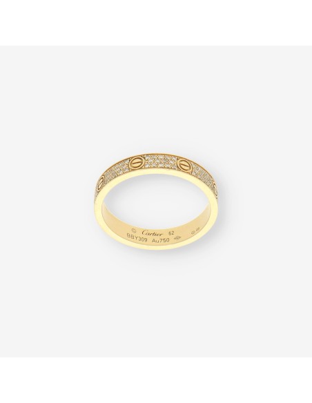Anillo oro Love CARTIER brillantes pave