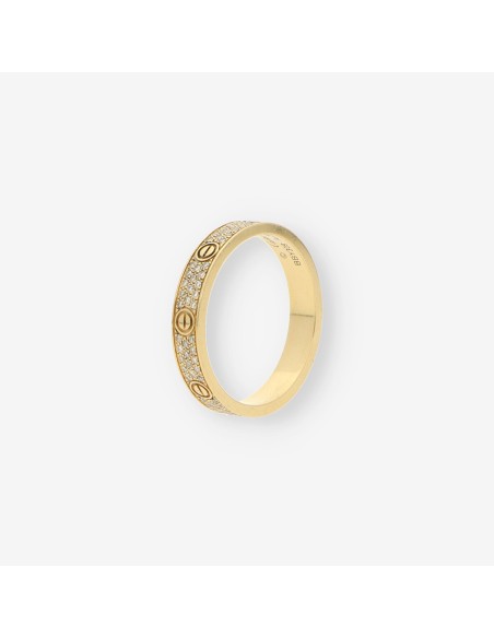 Anillo oro Love CARTIER brillantes pave