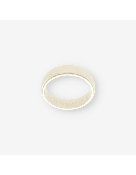 Alianza platino TIFFANY 6 mm.