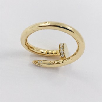 Anillo Juste en oro 18kt con brillantes 2
