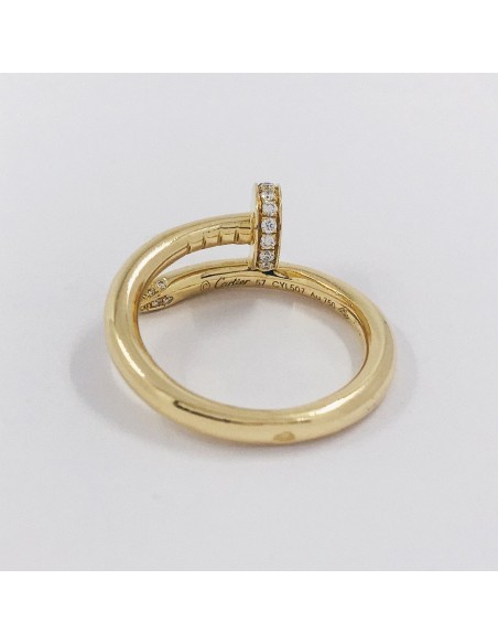 Anillo Juste en oro 18kt con brillantes