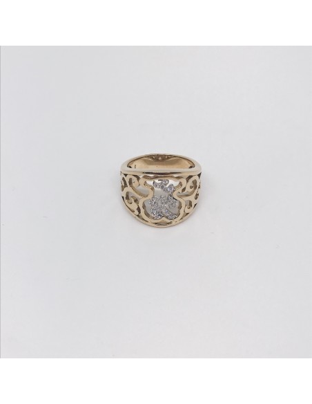 Anillo Tous oro 18k con diamante