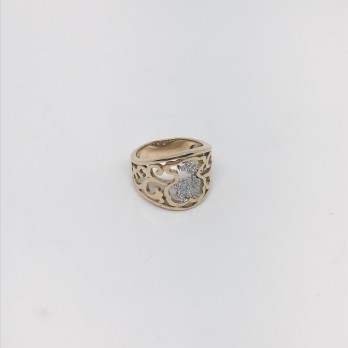 Anillo Tous oro 18k con diamante 2