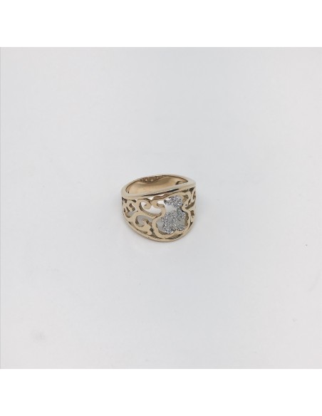 Anillo Tous oro 18k con diamante