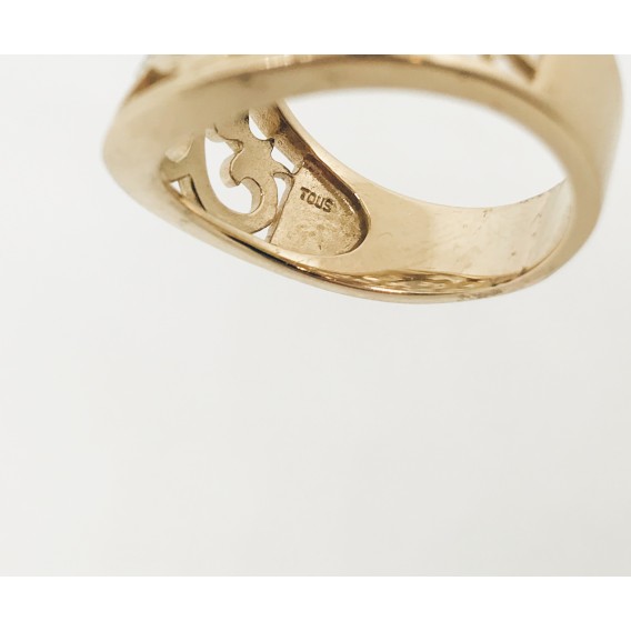 Anillo Tous oro 18k con diamante