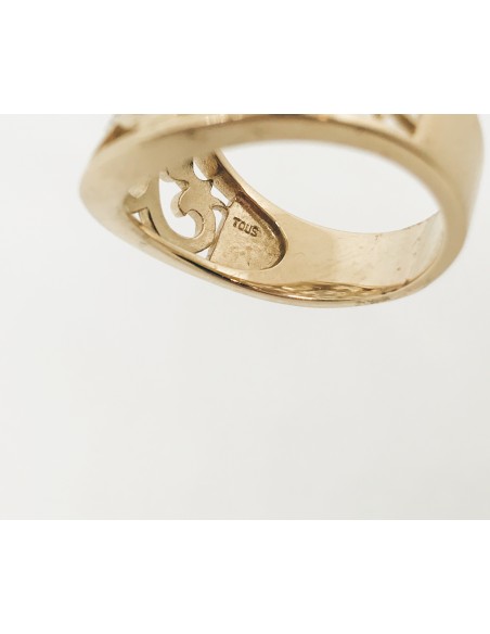 Anillo Tous oro 18k con diamante