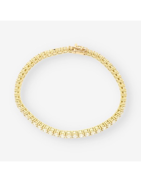 Pulsera riviere oro y bri aprox.5,60 Qt