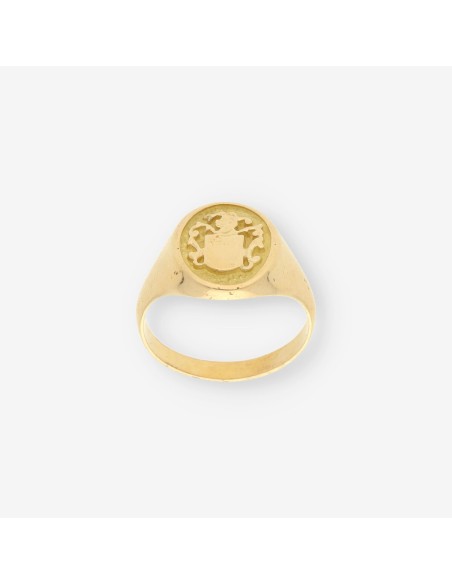 Anillo sello oro