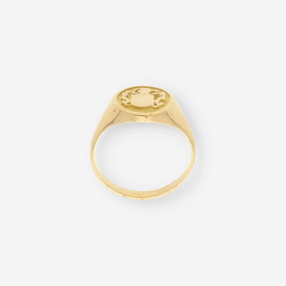 Anillo sello oro