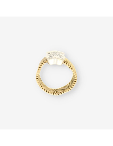 Anillo TOUS oro bl., amarillo y bri