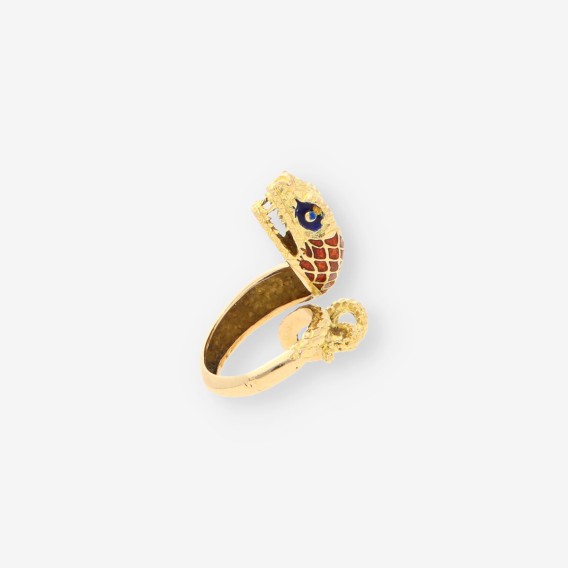 Anillo oro serpiente