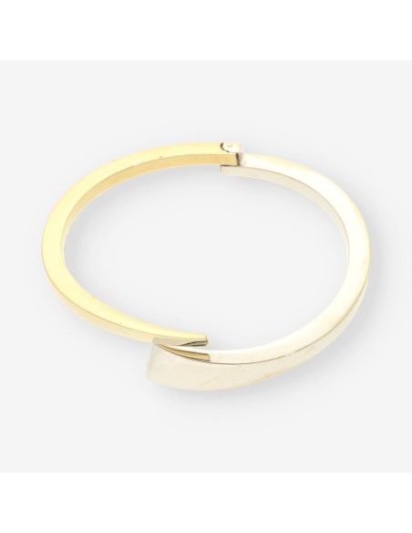 Esclava oro blanco y oro amarillo