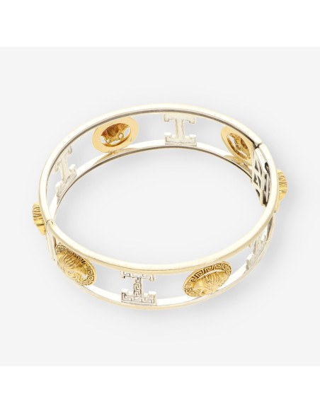 Esclava oro blanco y oro amarillo