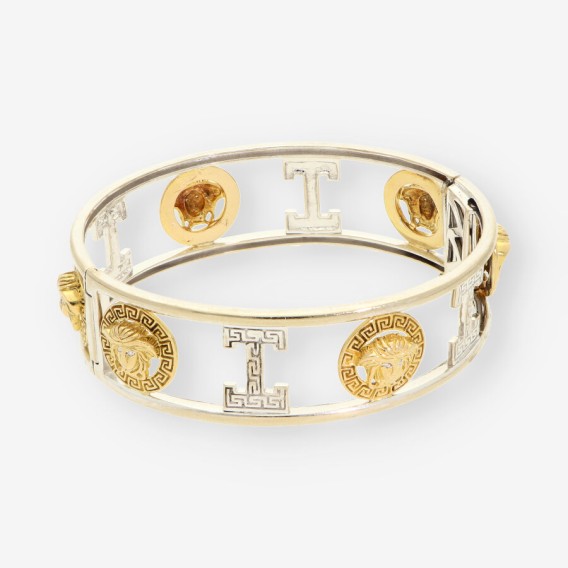 Esclava oro blanco y oro amarillo