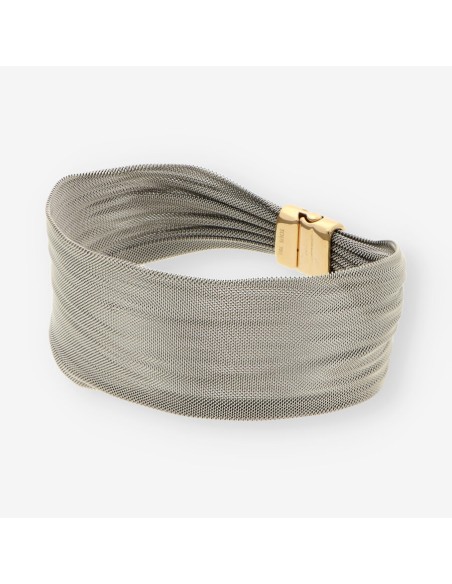 Pulsera acero y oro TOUS