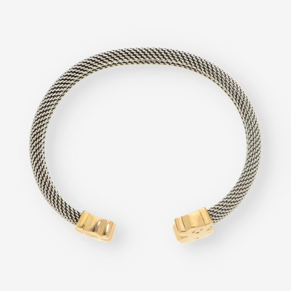Pulsera acero y oro oso TOUS