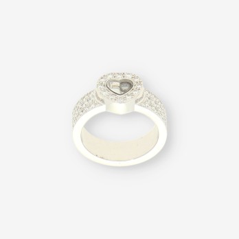 Anillo oro bl. CHOPARD Happy Diamonds 2