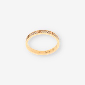 Anillo oro rosa y pave bri Love CARTIER 2