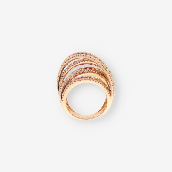 Anillo oro p. colores y bri. AMKA & CO