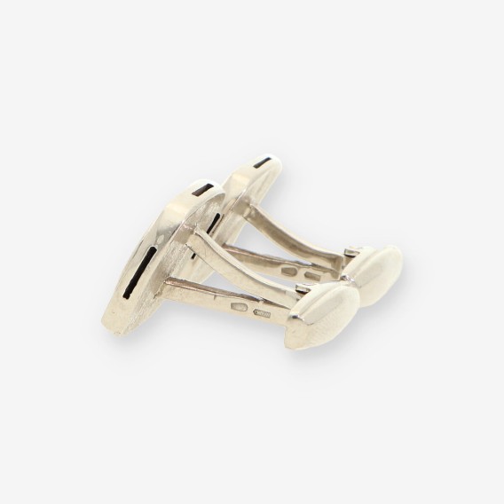 Gemelos oro blanco onix y bri