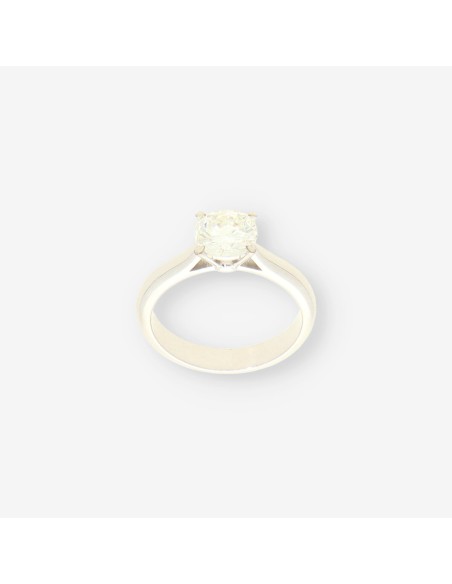 Anillo oro blanco y bri aprox. 1,15 Qt.
